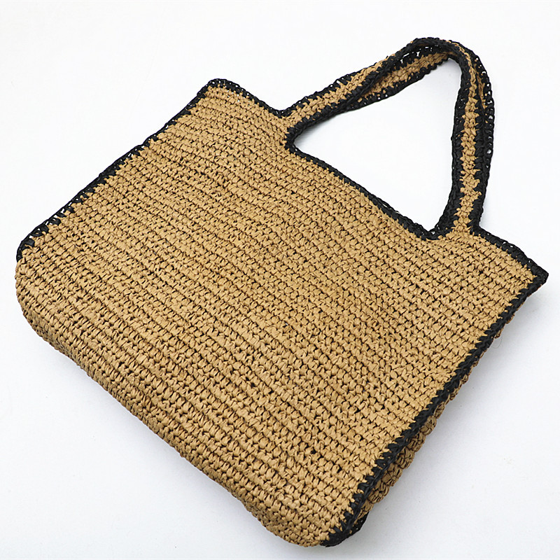 ฟางทอ Tote กระเป๋าผู้หญิง Raff - Crochet Bag Raffia บทวิจารณ์และราคา