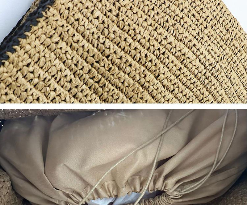 ฟางทอ Tote กระเป๋าผู้หญิง Raff - Crochet Bag Raffia บทวิจารณ์และราคา