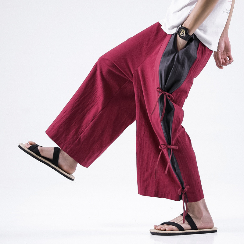 กางเกงผู้ชายไซส์ใหญ่พิเศษ ฤดูใ - Linen Pant Wide บทวิจารณ์และราคา