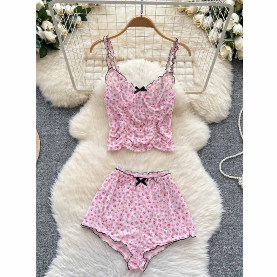 ชุดอยู่บ้านผู้หญิงลายดอกไม้ สา - Romper Floral Print บทวิจารณ์และราคา