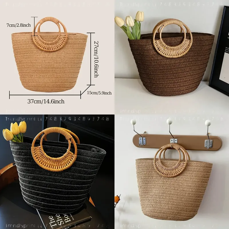 กระเป๋าถือสตรีสำหรับฤดูร้อน ทำ - Tote Bag Beach บทวิจารณ์และราคา