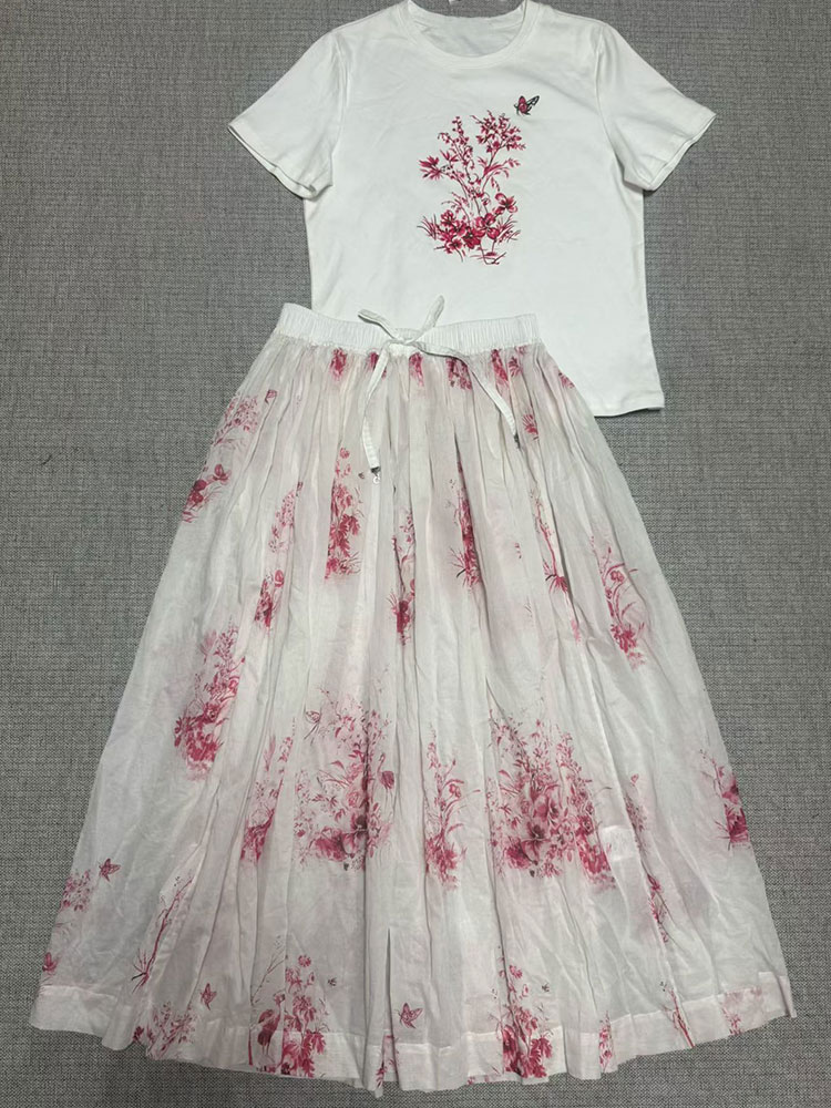 ชุดเซ็ตฤดูร้อนปี 2026 สำหรับผู - Midi Skirt Floral บทวิจารณ์และราคา