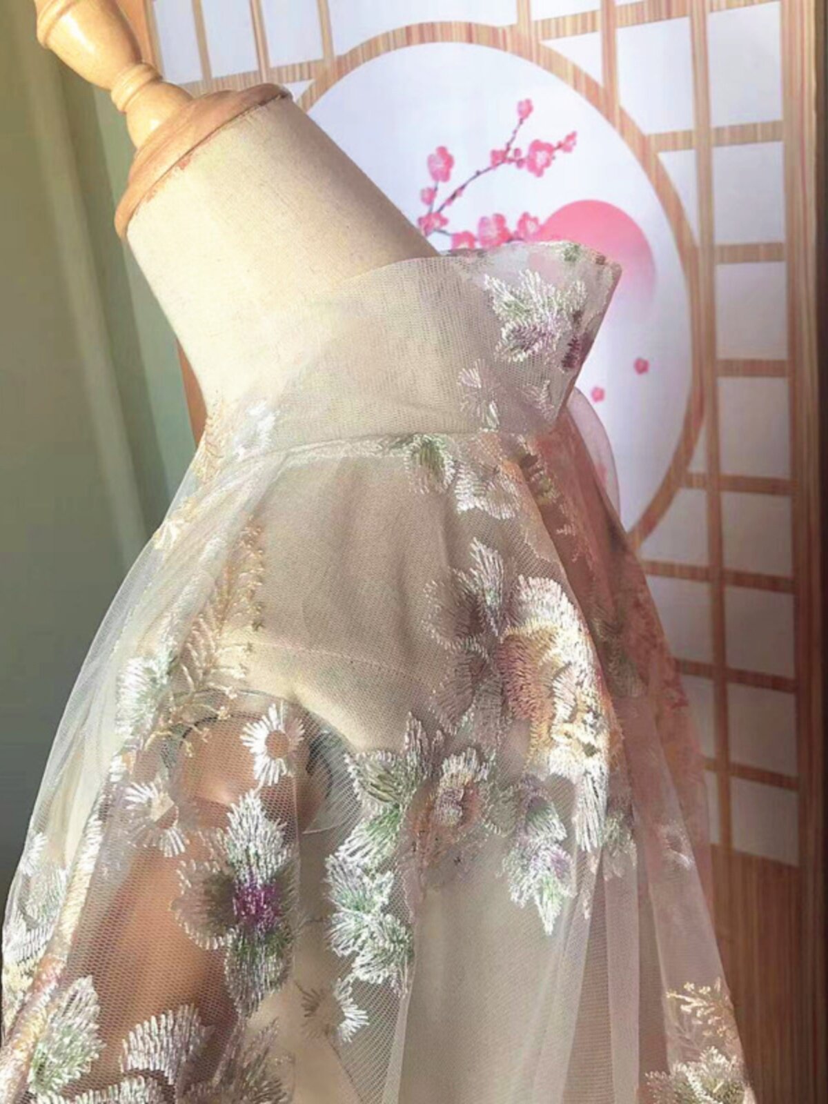ชุดกิโมโนสไตล์ญี่ปุ่น ปักลายดอ - Kimono Sheer Floral บทวิจารณ์และราคา