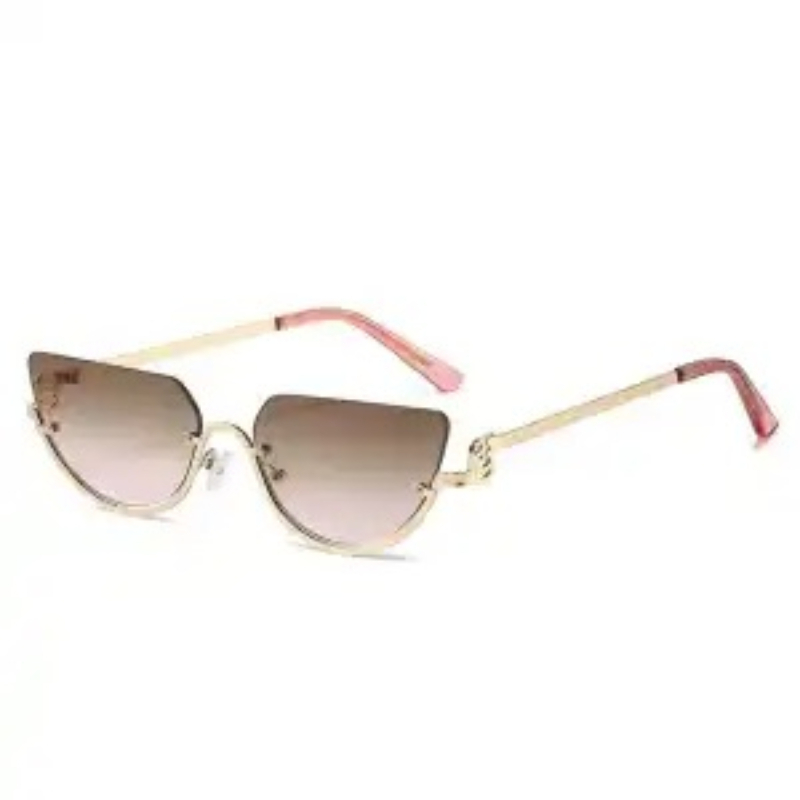 แว่นกันแดดทรงแคทอายครึ่งกรอบโล - Sunglasses Cat Eye บทวิจารณ์และราคา